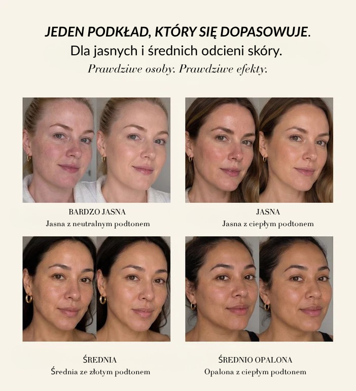 Podkład Dopasowujący Się Do Koloru Skóry 4w1